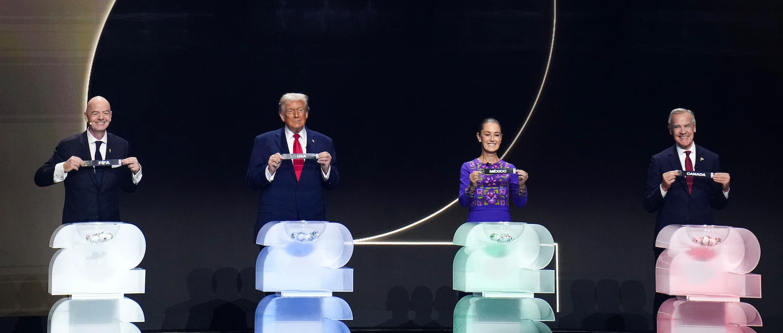 World Cup trophy with stylised background